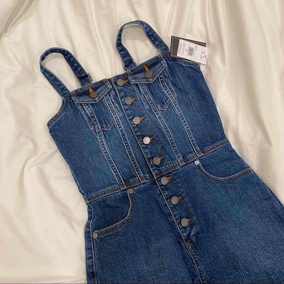 Denim Button Romper Volcom - Picture 4 of 7